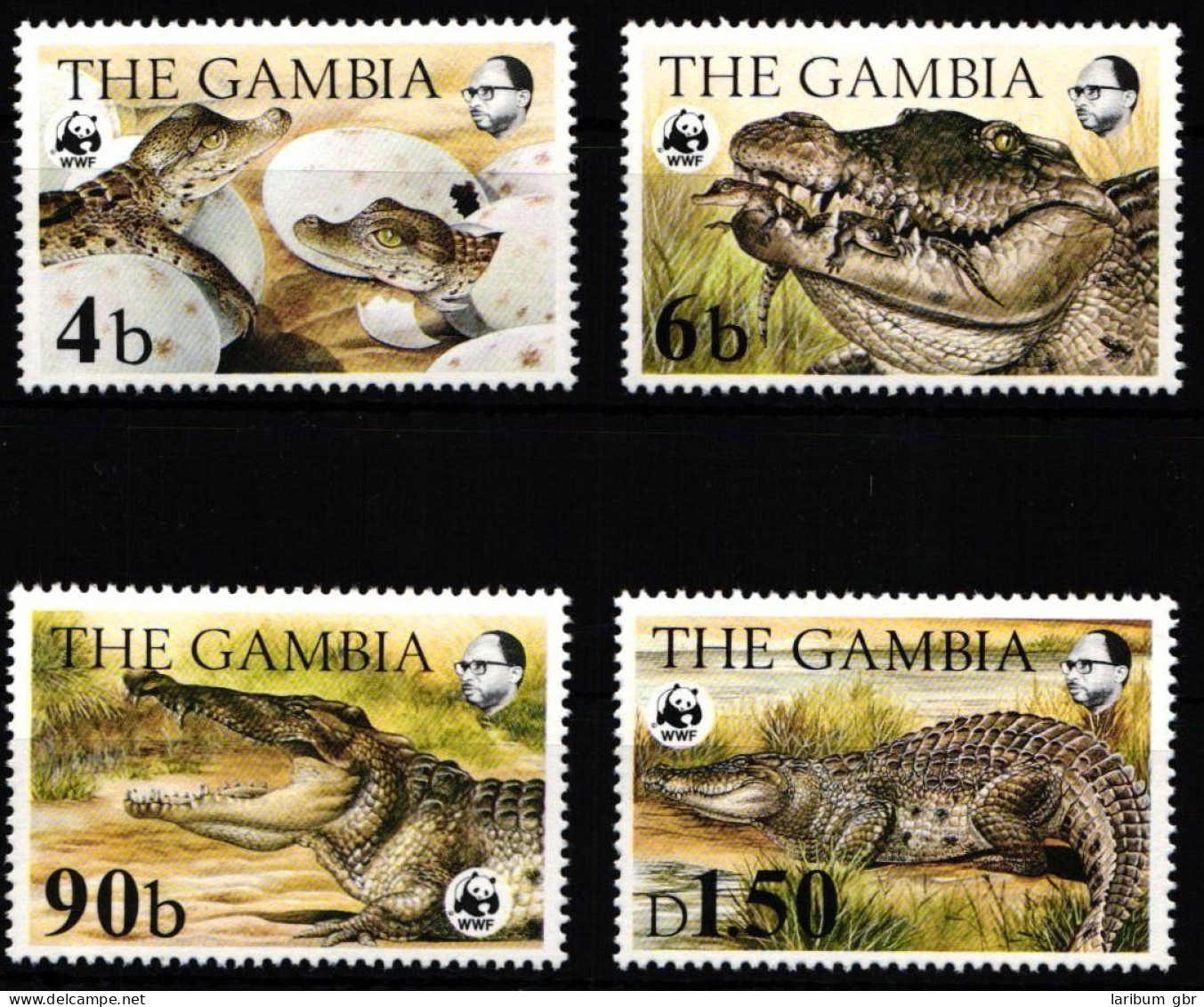 Gambia 517-520 Postfrisch Krokodile, Reptilien #JW539 - Gambie (1965-...)