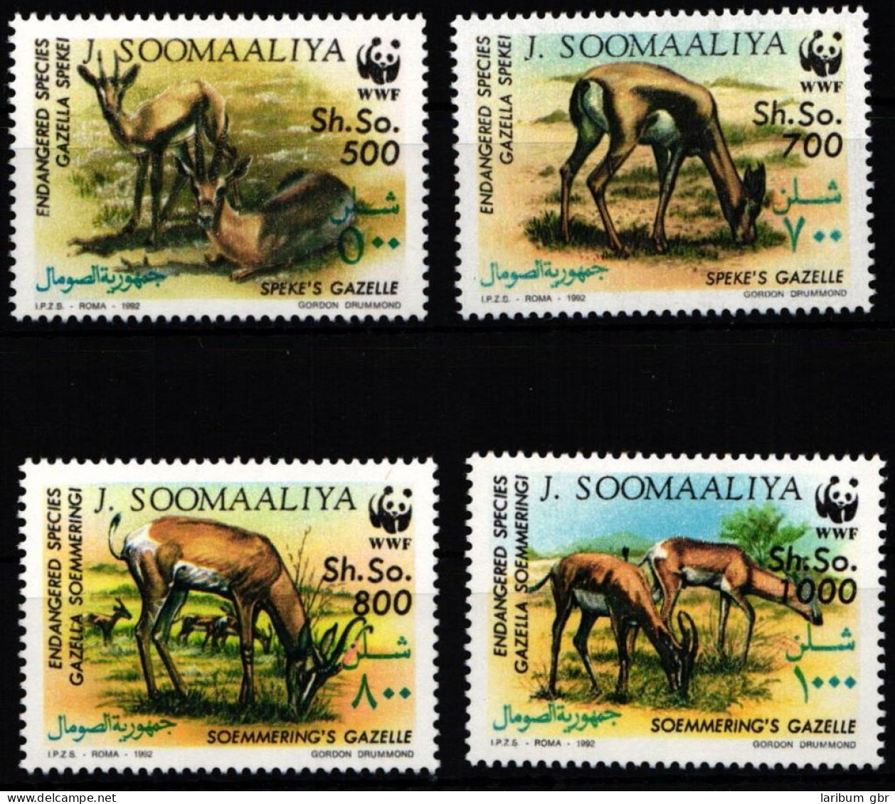 Somalia 444-447 Postfrisch Wildtiere, Gazellen #JW504 - Somalië (1960-...)