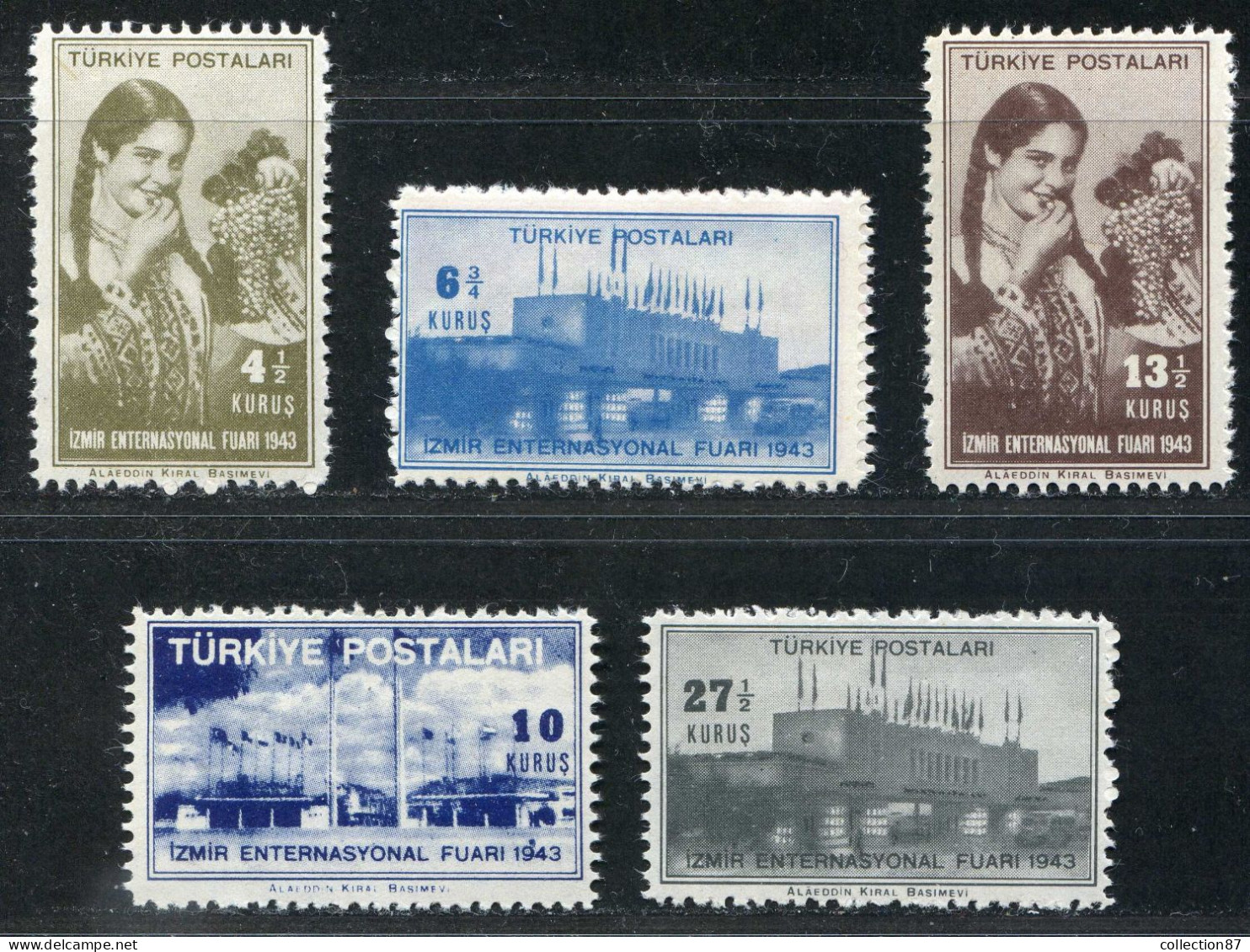 REF 091 > TURQUIE < Yv N° 1014 à 1019 * * < Neuf Luxe Dos Visible MNH * * > Foire Izmir - Neufs