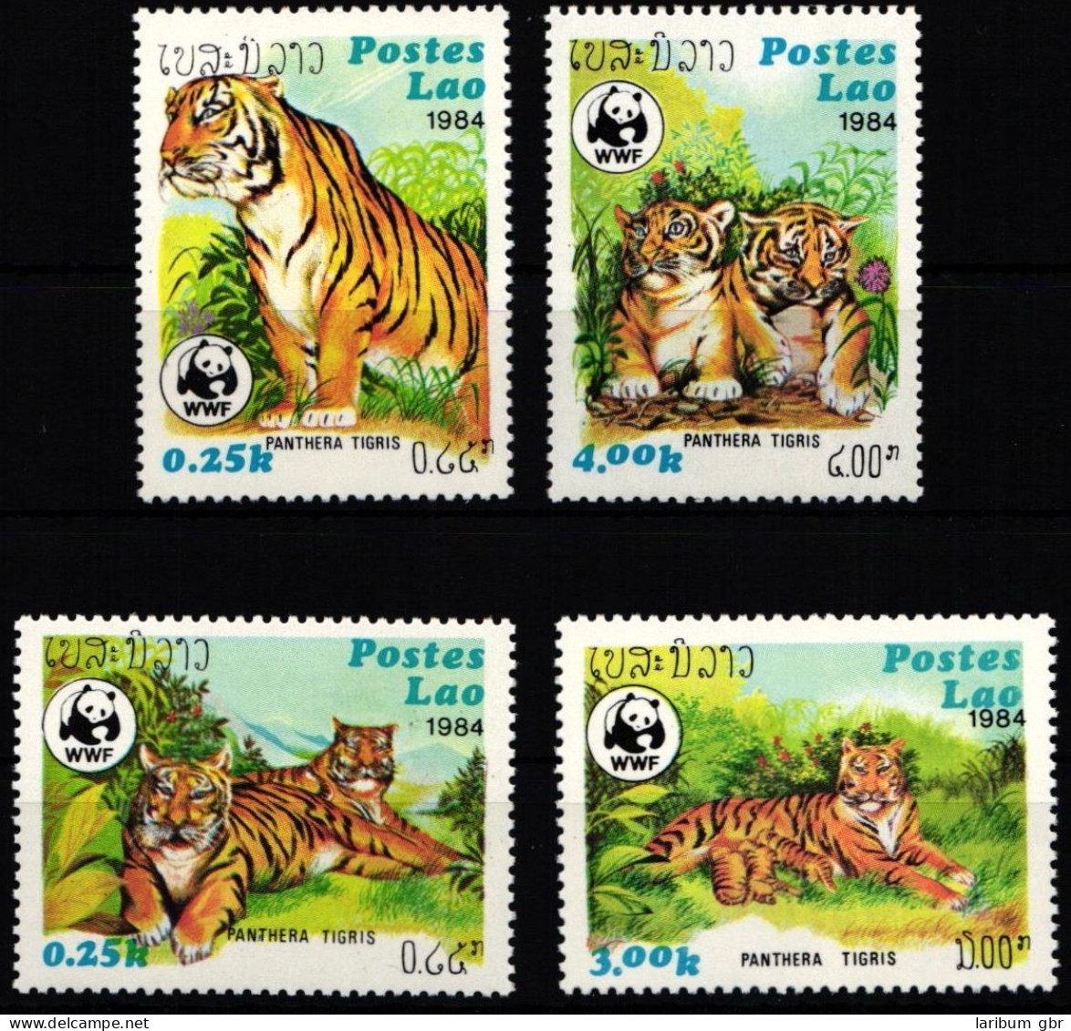 Laos 706-709 Postfrisch Wildtiere, Raubkatzen, Tiger #JW520 - Laos