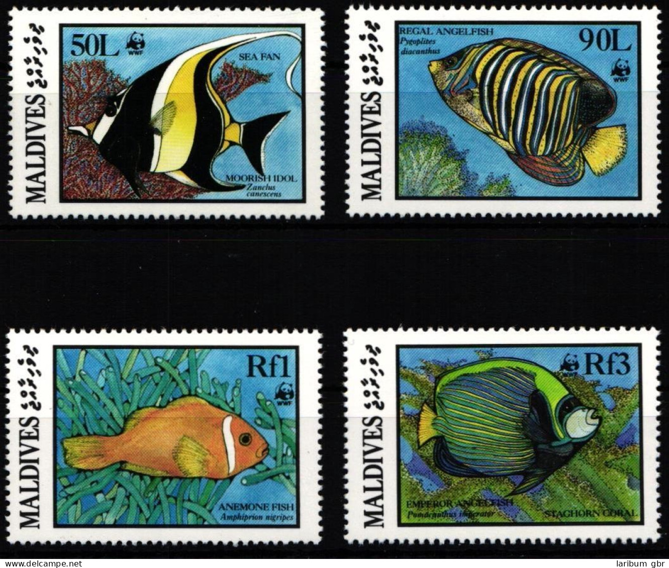 Malediven 1198-1201 Postfrisch Fische #JW493 - Maldive (1965-...)