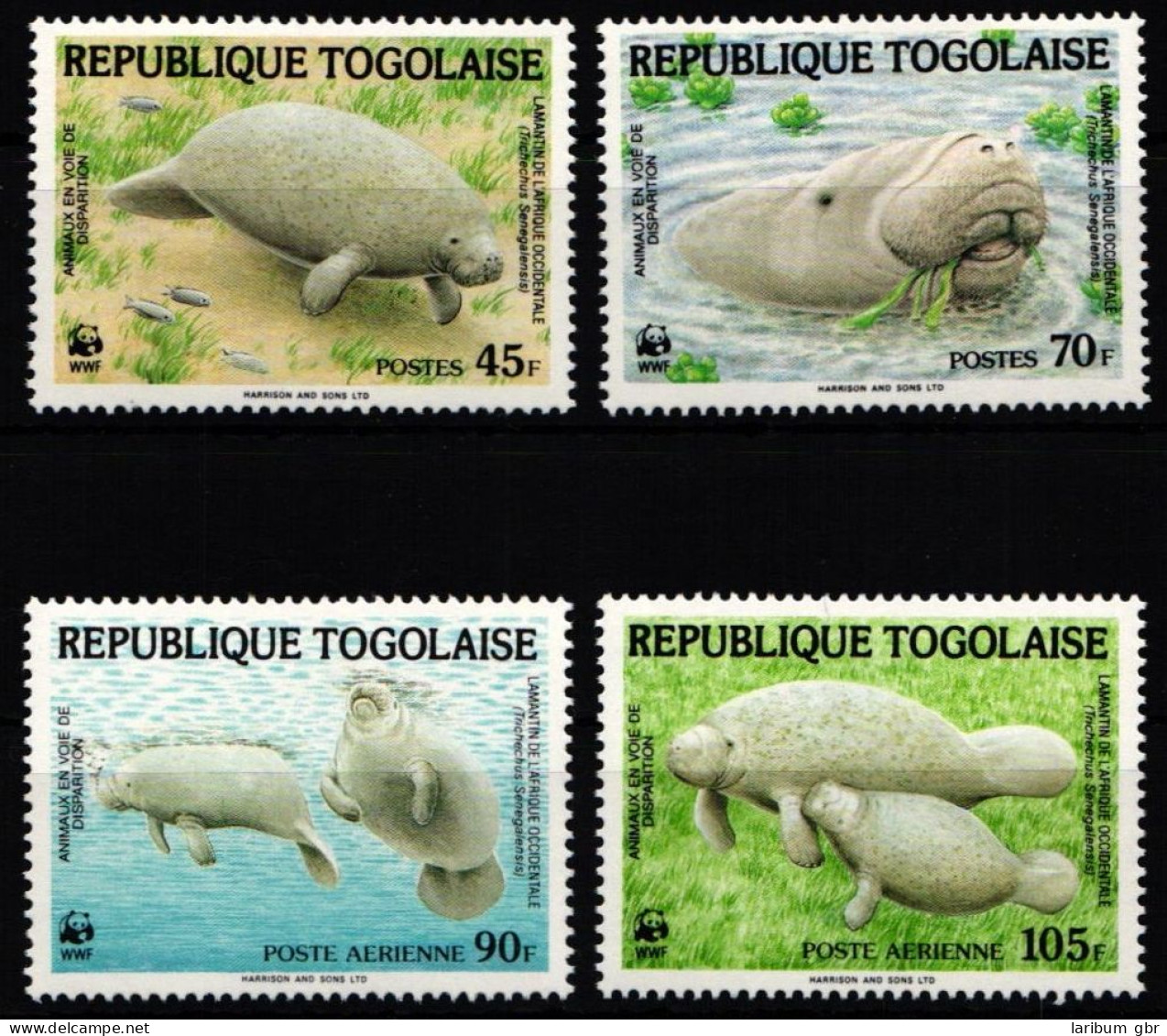 Togo 2042-2045 Postfrisch Wildtiere, Seekühe #JW505 - Togo (1960-...)