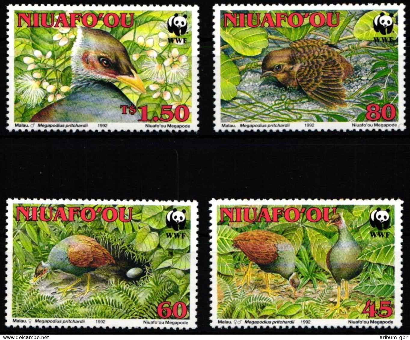 Niuafo'ou 233-236 Postfrisch Vögel #JW526 - Tonga (1970-...)