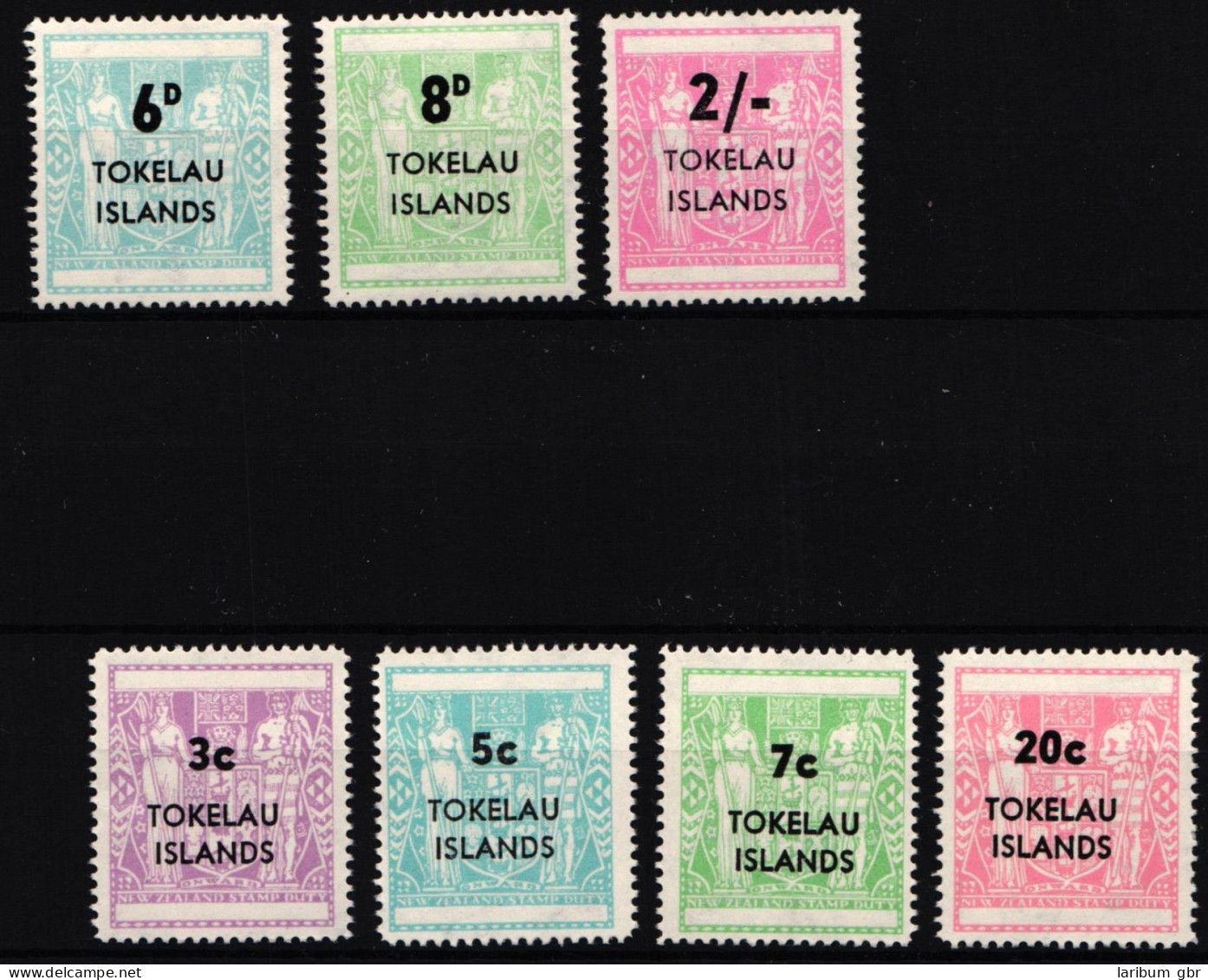 Tokelau Stempelmarken 1-7 Postfrisch #JW565 - Tokelau