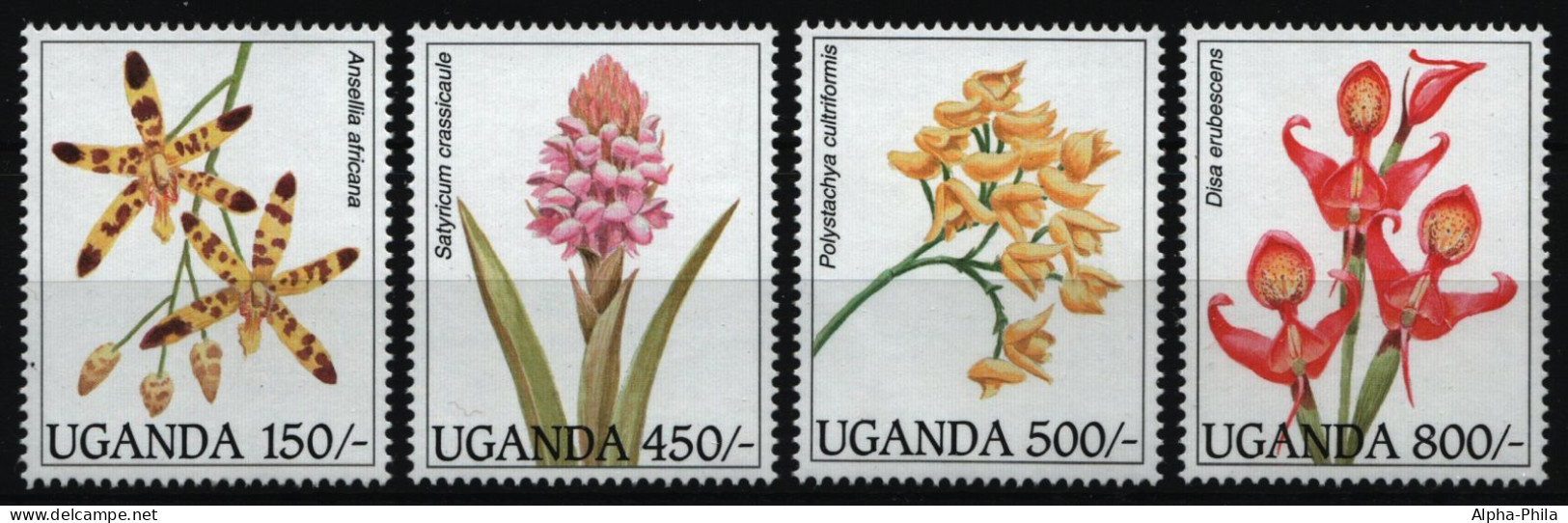 Uganda 1995 - Mi-Nr. 1631-1634 ** - MNH - Orchideen / Orchids - Uganda (1962-...)