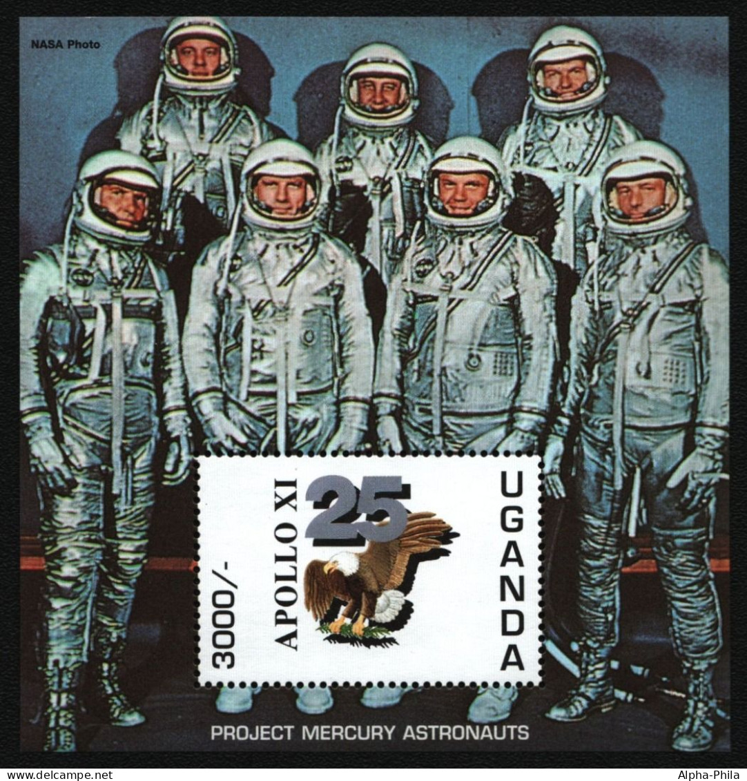 Uganda 1994 - Mi-Nr. Block 219 ** - MNH - Raumfahrt / Space - Ouganda (1962-...)