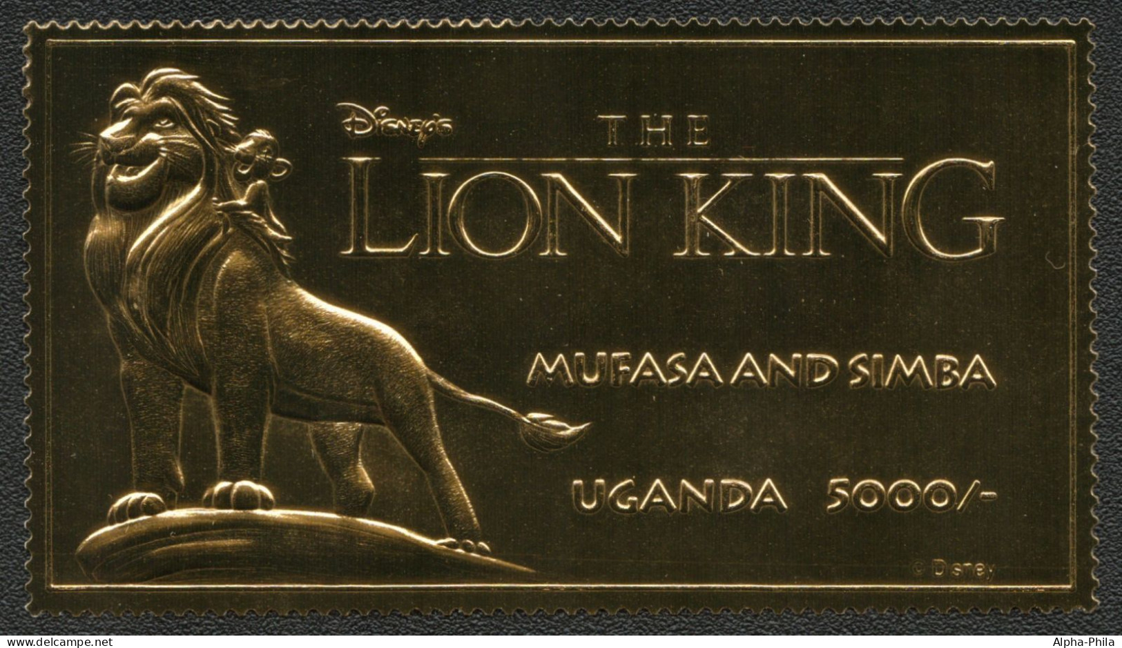 Uganda 1994 - Mi-Nr. A 1421 ** - MNH - Gold - Walt Disney - Ouganda (1962-...)