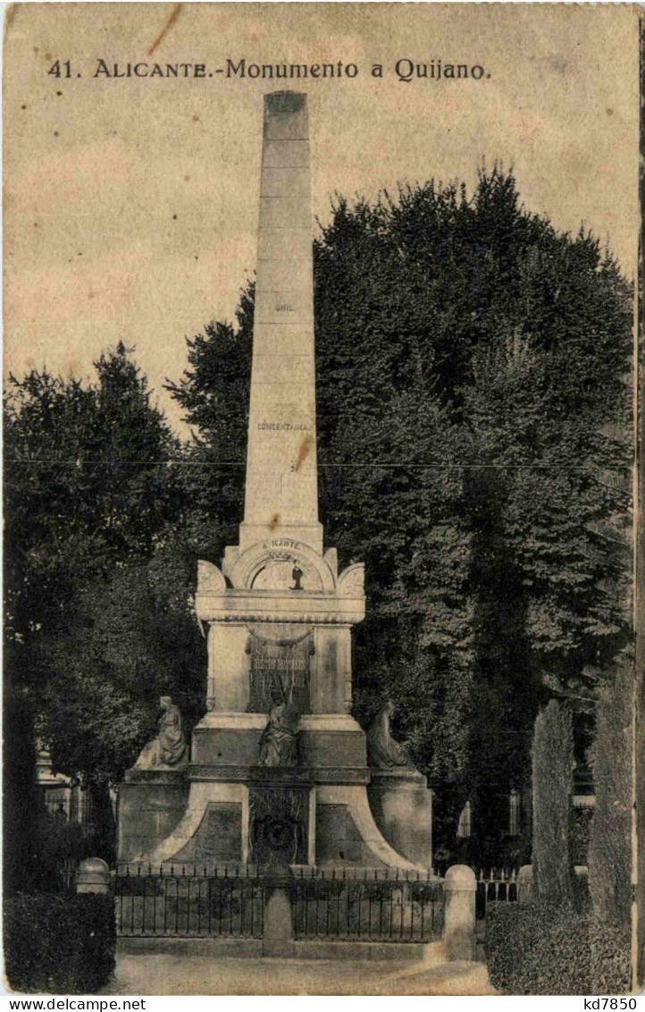 Alicante - Monumento A Quijano - Alicante