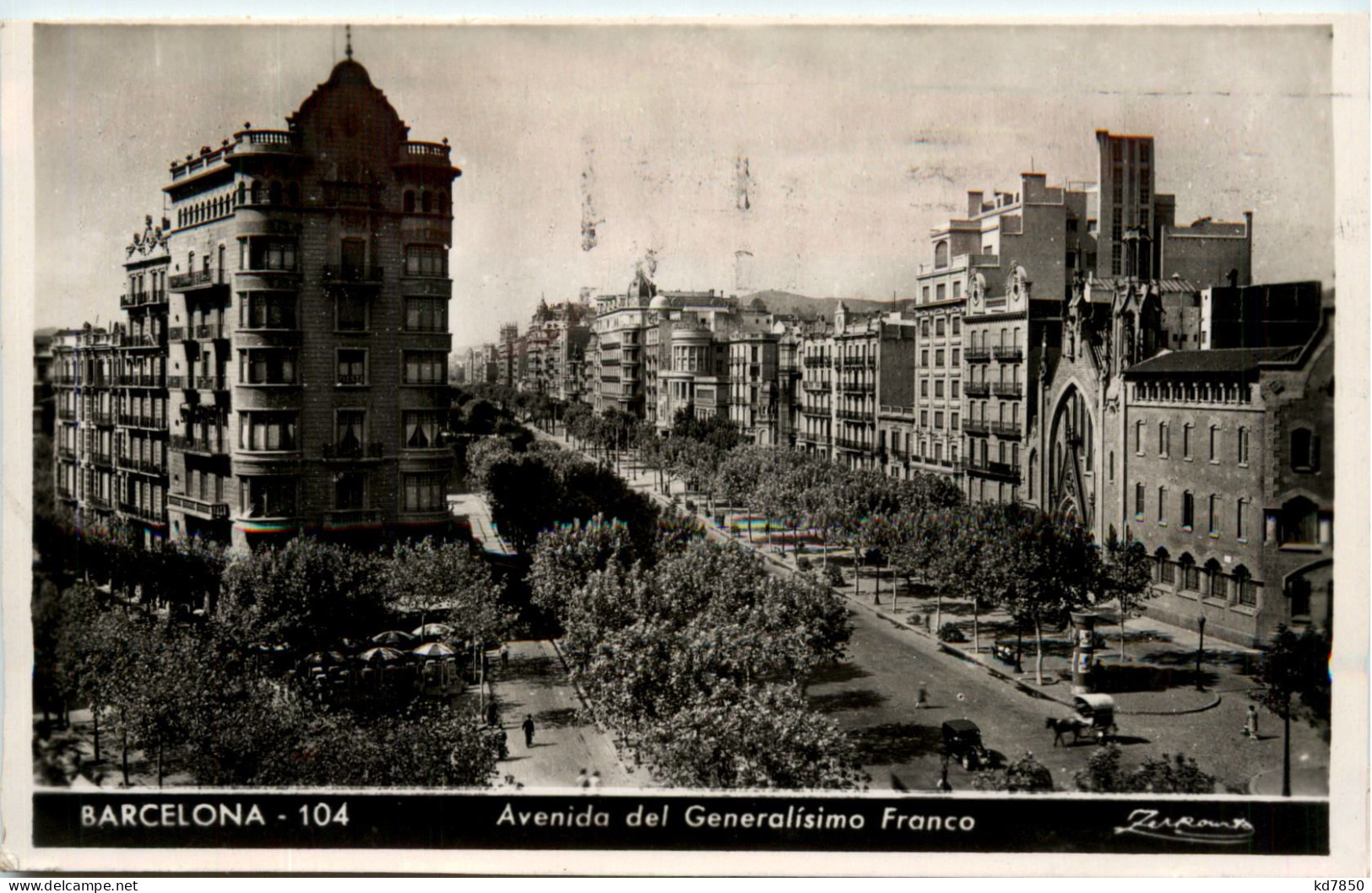 Barcelona - Avenida Del Generalisimo Franco - Barcelona