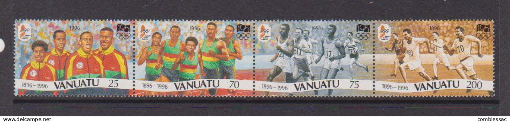 VANUATO    1996    Centenary  Of  Olympic  Games    Strip  Of  4    MNH - Vanuatu (1980-...)