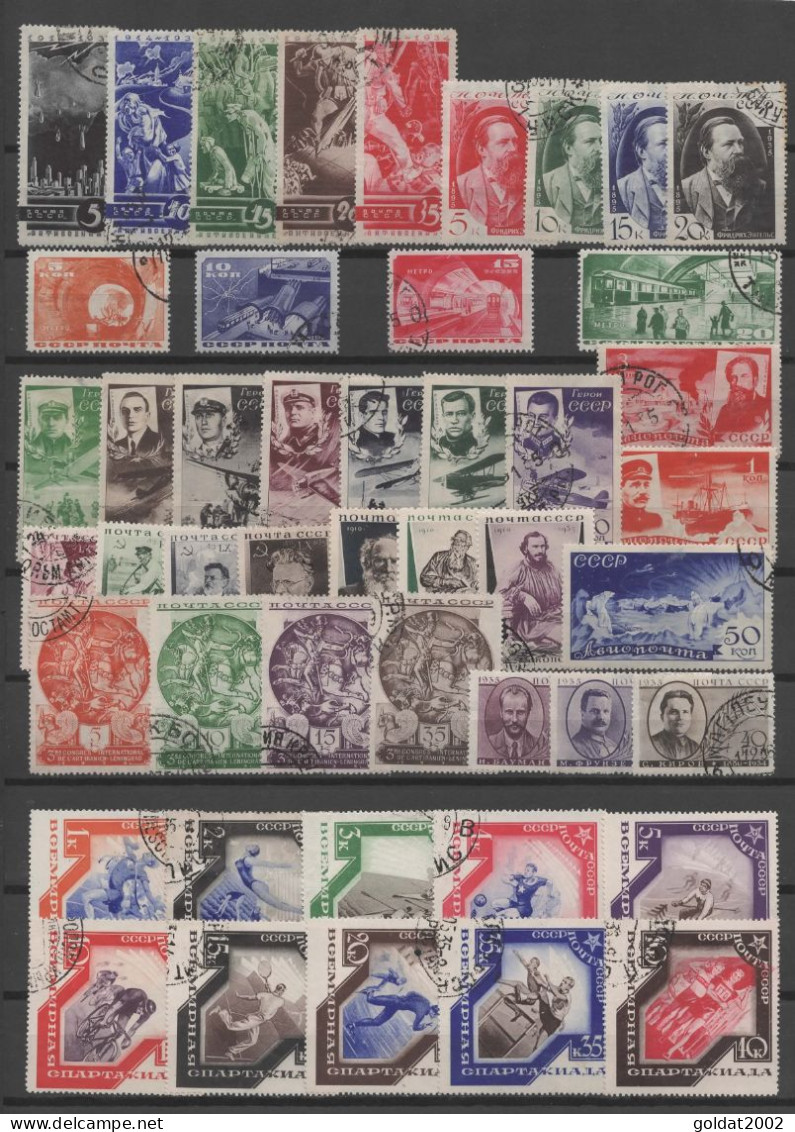 Russia , USSR 1935 , Complete Year Set , Used . - Used Stamps