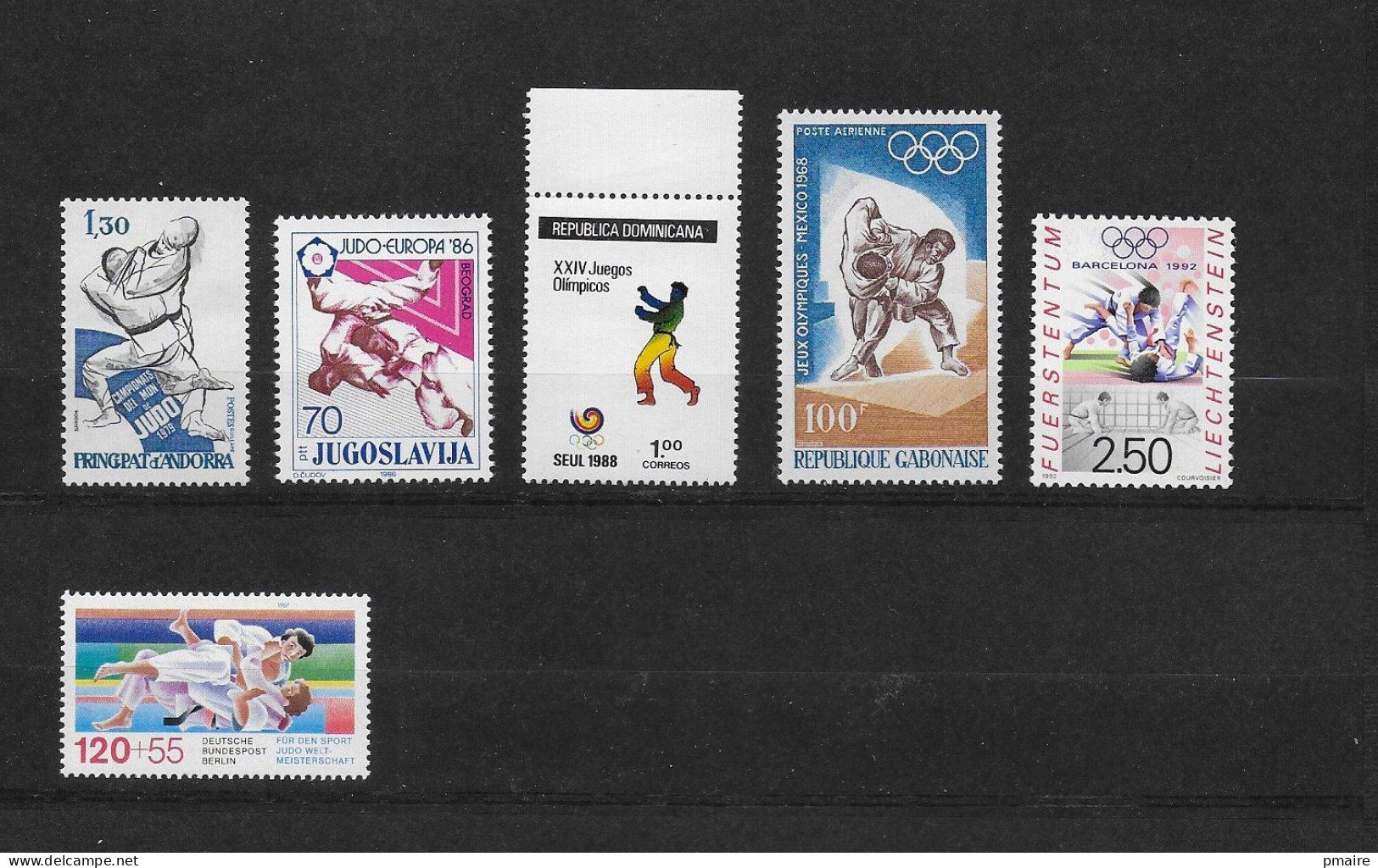 P2 Judo Neufs ** 6 Timbres + 2 Blocs Mongolie 2 Scans - Judo