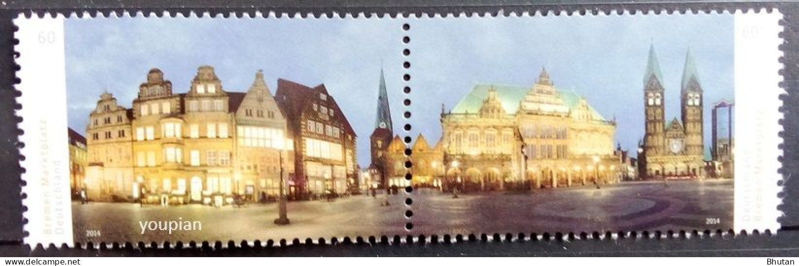 Germany 2014, Sightseeings In Germany, MNH Stamps Strip - Neufs