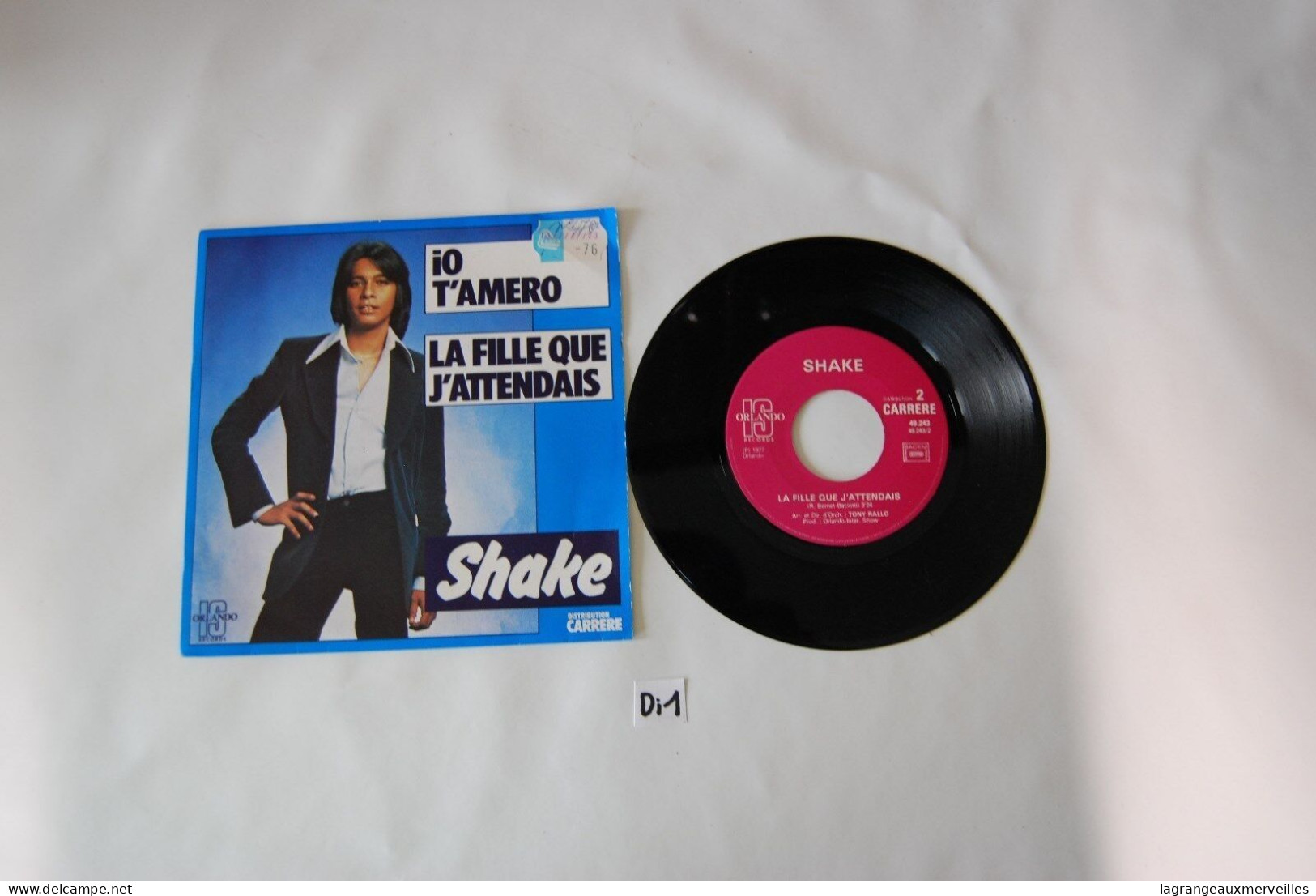 Di1- Vinyl 45 T -Shake - Io Tamero - 2 T - Carrere - Disco & Pop