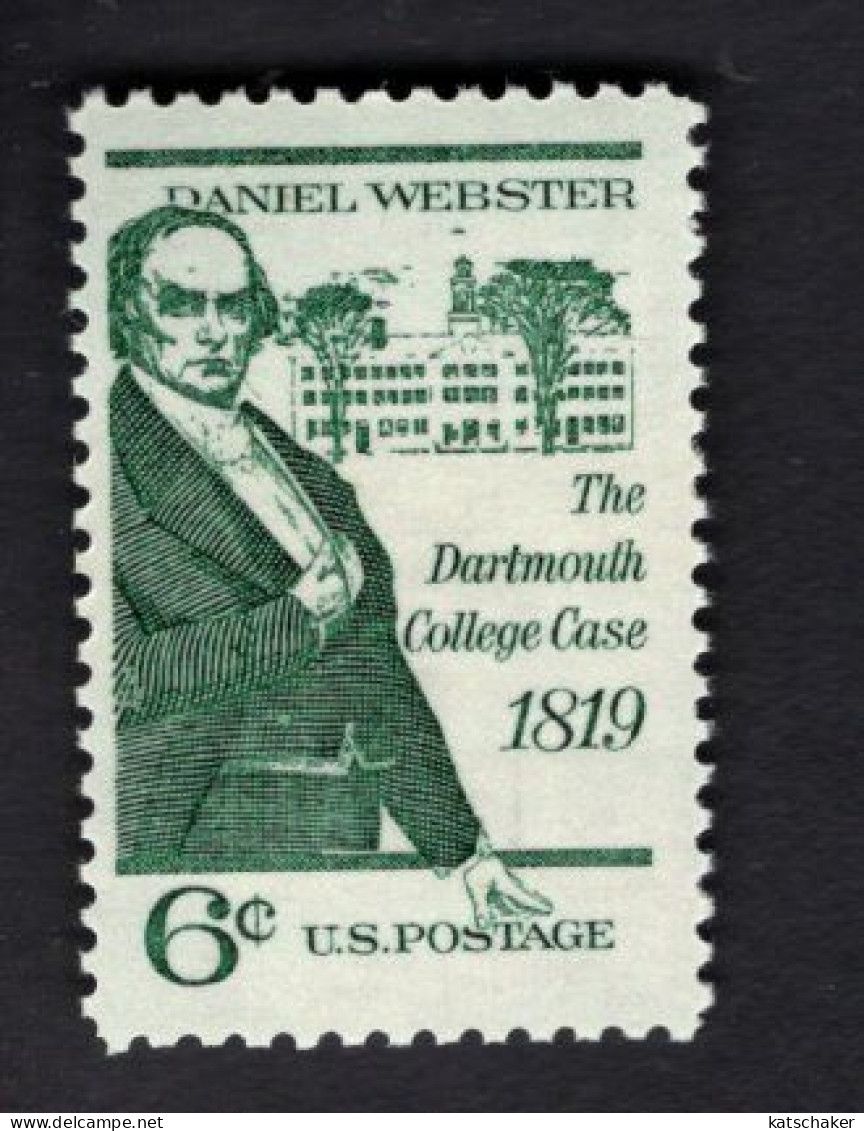 203632364 1969 SCOTT 1380 (XX) POSTFRIS MINT NEVER HINGED   - DARTMOUTH COLLEGE CASE DANIEL WEBSTER - Ongebruikt