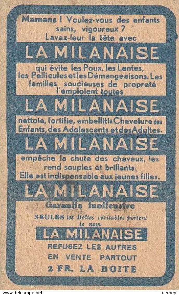 IMAGE PUBLICITAIRE N° 10 DE POULBOT POUR LA MILANAISE - " EH BIEN, ILS EN FONT UNE GRIMACE..." - Other & Unclassified