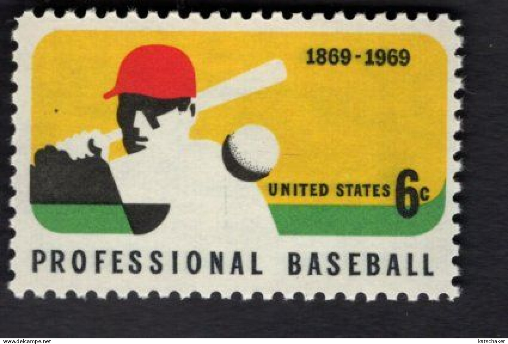 203632602 1969 SCOTT 1381 (XX) POSTFRIS MINT NEVER HINGED   - PROFESSIONAL BASEBALL 100TH ANNIV - Ungebraucht