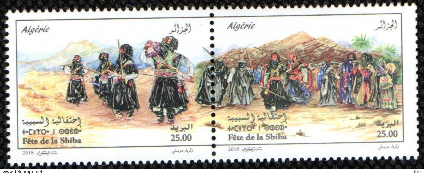 Année 2018-N°1820/1821 Neufs**MNH : Fête De La Sbiba (Folklore Algérien) - Algeria (1962-...)