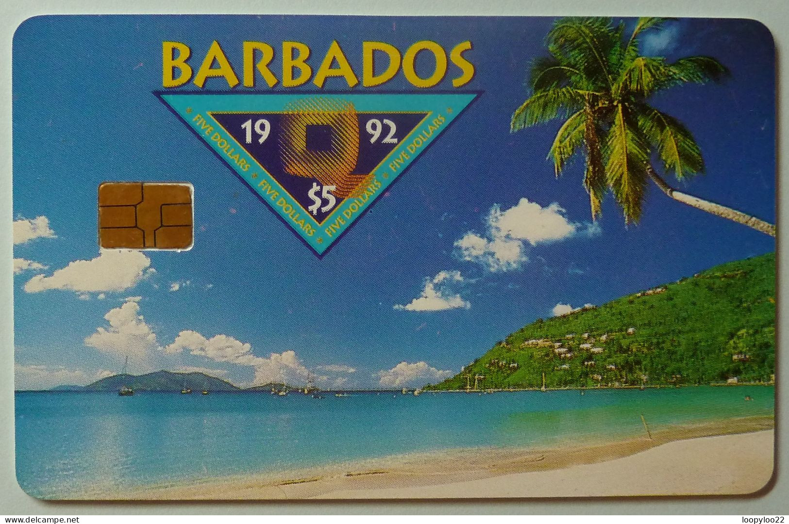 BARBADOS - Chip - Prototype For Conference In Barbados - Quad Telecom - 1992 - $5 - RRRR - Barbados (Barbuda)