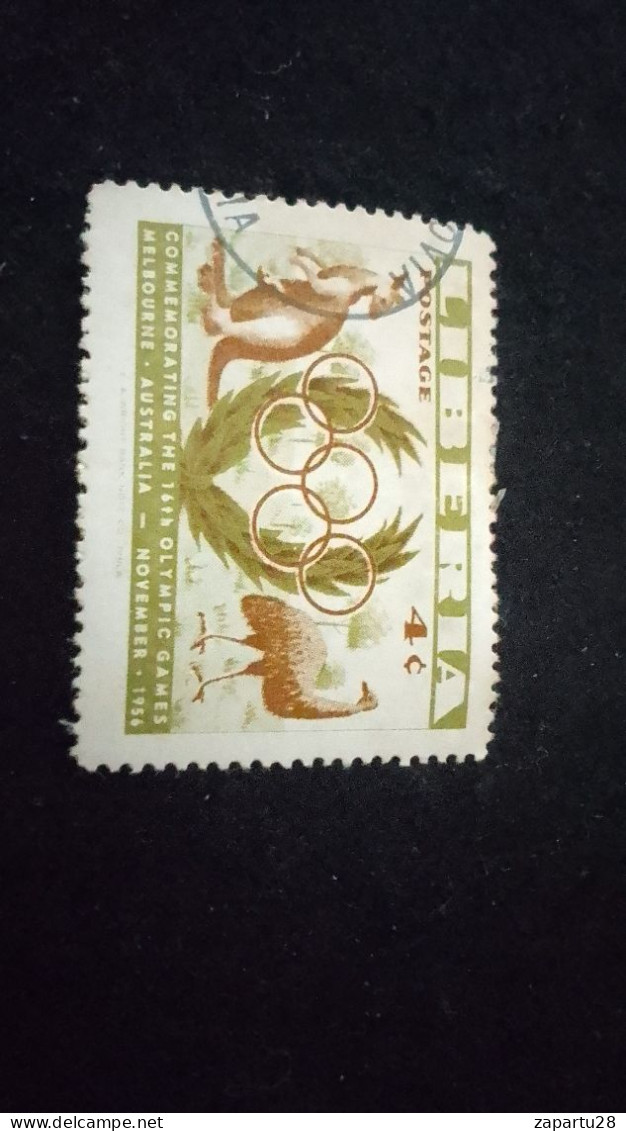 LİBERYA--1955   4 C      DAMGALI  SPORTS - Liberia