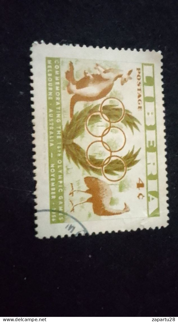 LİBERYA--1955   4 C      DAMGALI  SPORTS - Liberia