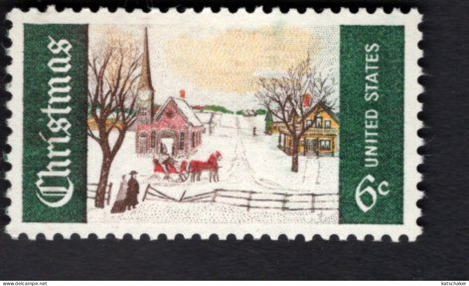 203632915 1969 SCOTT 1384 (XX) POSTFRIS MINT NEVER HINGED - CHRISTMAS - WINTER SUNDAY IN NORWAY - Ungebraucht