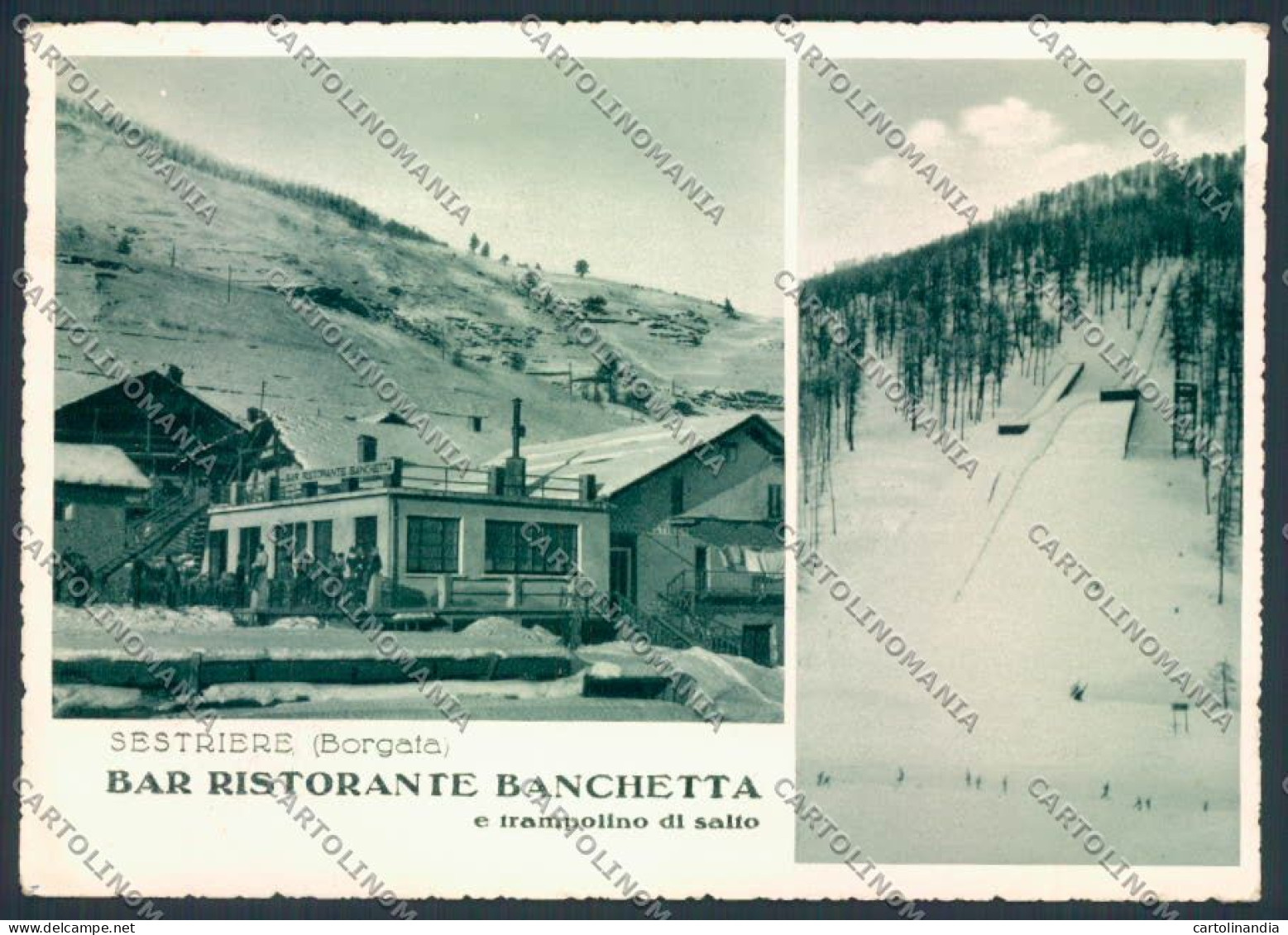 Torino Sestriere Bar PIEGHINA FG Cartolina ZF0622 - Autres & Non Classés