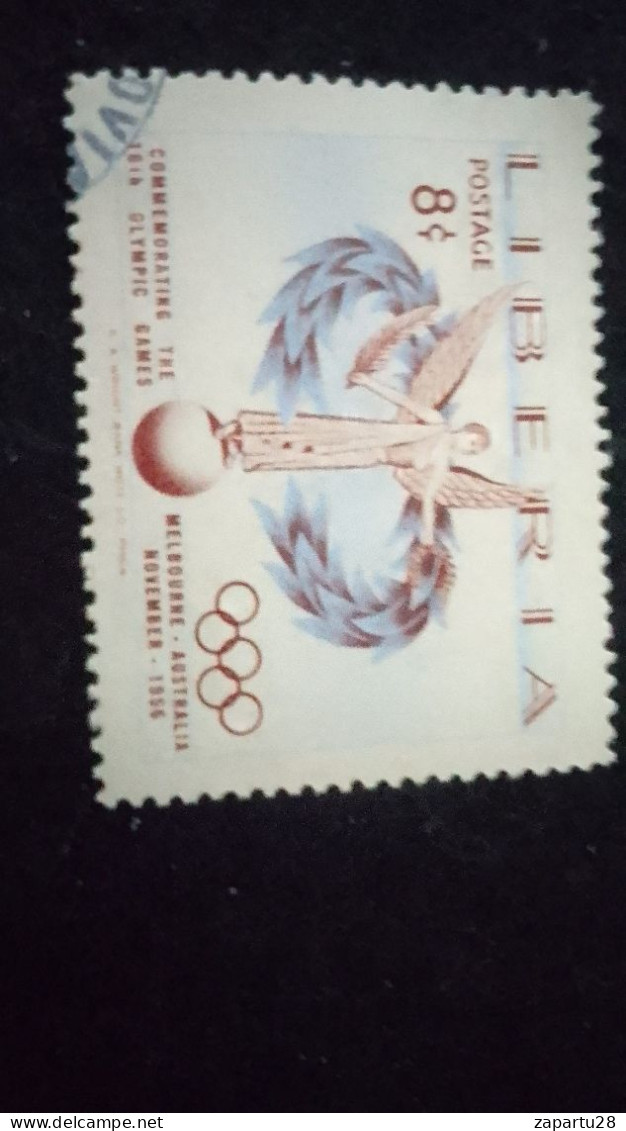 LİBERYA--1955   6 C      DAMGALI  SPORTS - Liberia