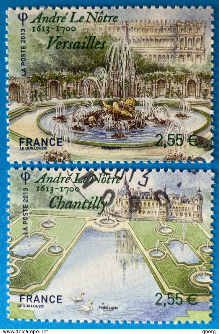 France 2013: Jardins De France, André Le Nôtre N° 4751 à 4752 Oblitéré - Gebruikt