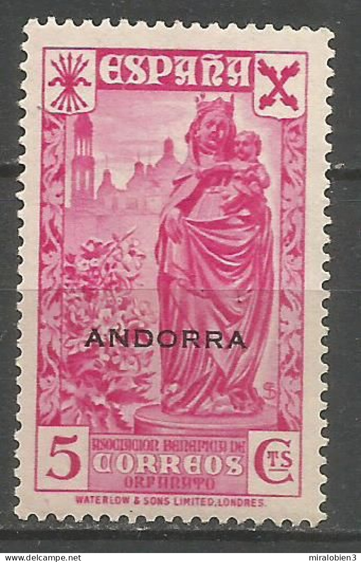 ANDORRA BENEFICENCIA EDIFIL NUM. 1 * NUEVO CON FIJASELLOS - Unused Stamps