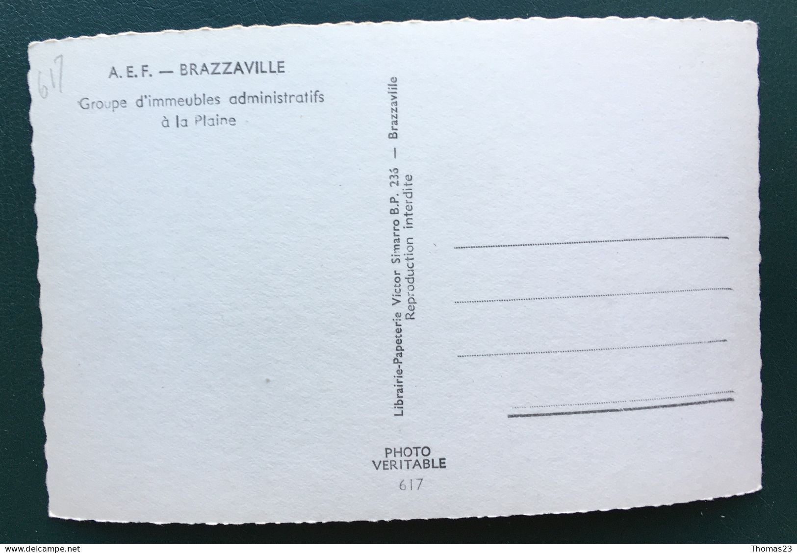 Groupe D'immeubles Administratifs à La Plaine, Ed Simarro, N° 617 - Brazzaville