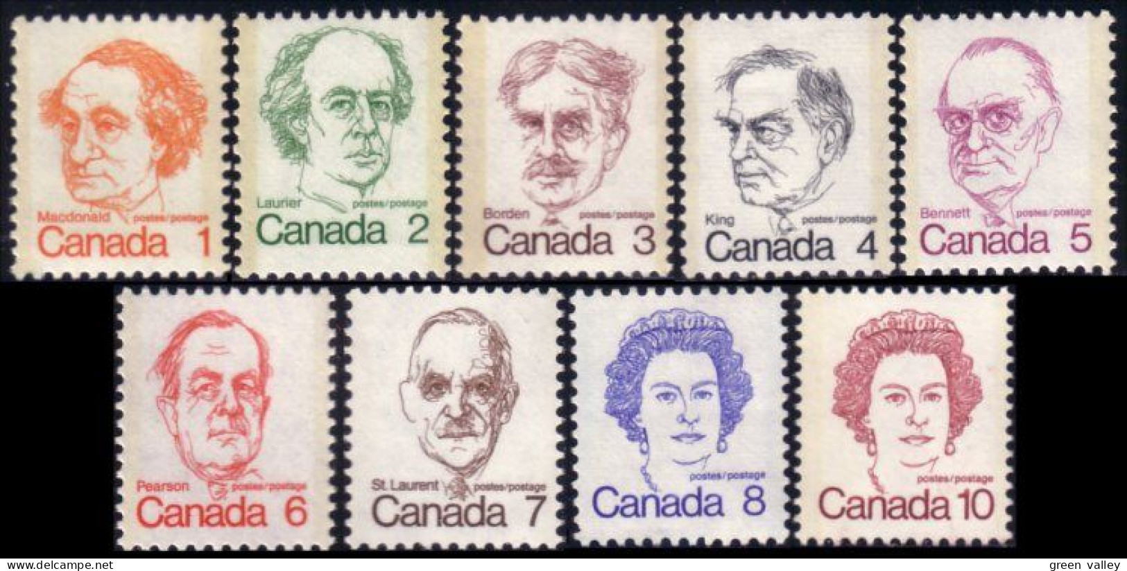 Canada Caricatures MNH ** Neuf SC (C05-86-93A) - Neufs