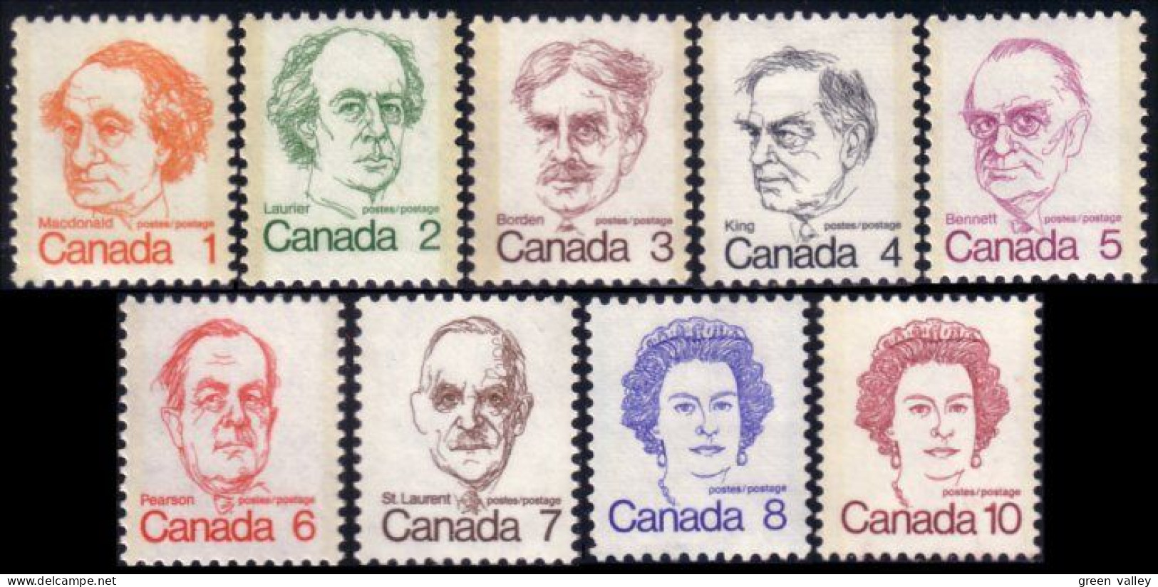 Canada Caricatures MNH ** Neuf SC (C05-86-93A) - Nuovi