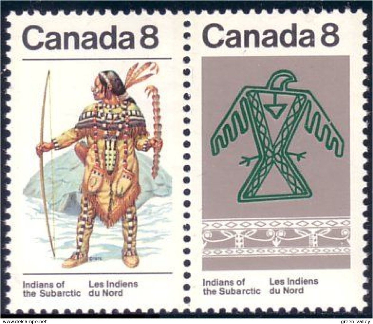 Canada Indian Ceremonial Costume Oiseau Thunderbird Arc Bow MNH ** Neuf SC (C05-77af) - Tiro Con L'Arco