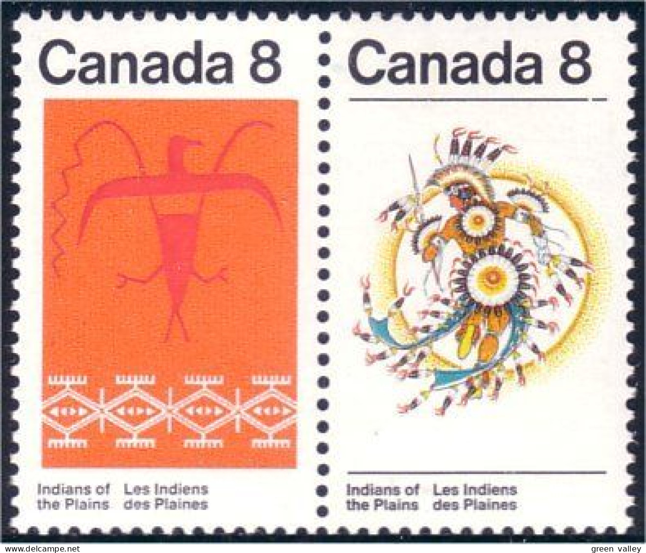 Canada Sun Dance Costume Danse Soleil Oiseau Thunderbird Tagged MNH ** Neuf SC (C05-65ba) - Nuovi