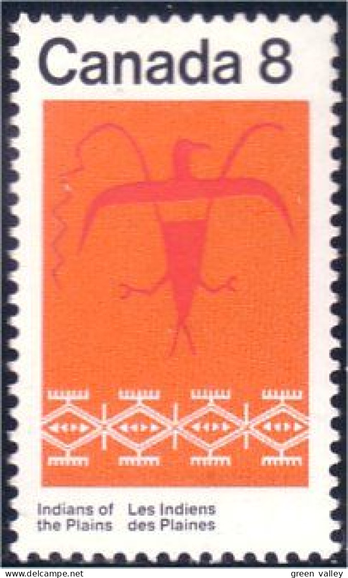 Canada Assiniboine Oiseau Thunderbird Tagged MNH ** Neuf SC (C05-64pb) - Textile