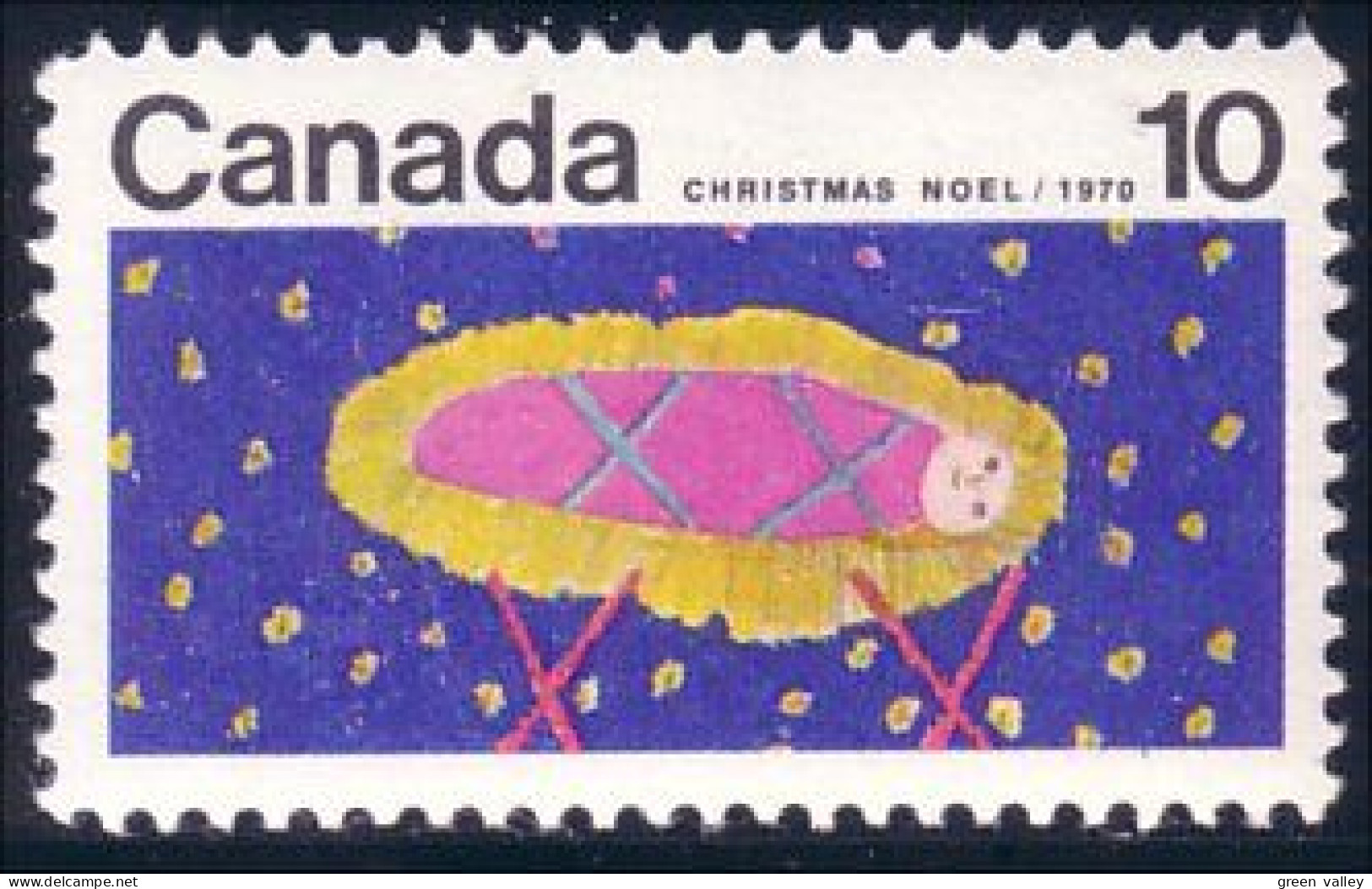 Canada Enfant Jesus Christ Child Noel Christmas Tagged MNH ** Neuf SC (C05-29pb) - Navidad