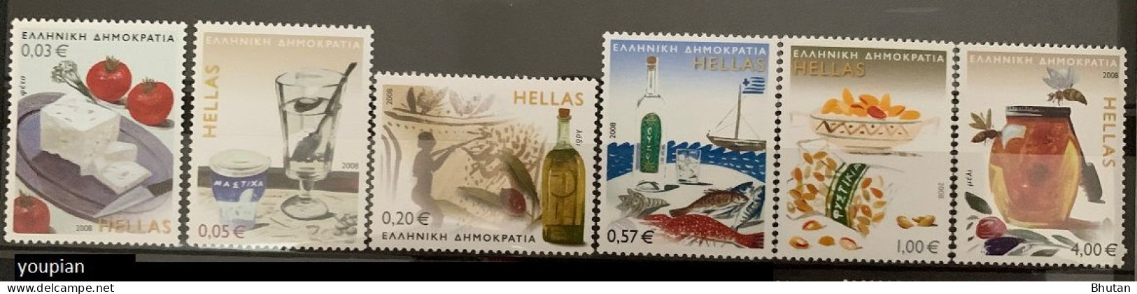 Greece 2008, Traditional Greek Products, MNH Stamps Set - Neufs