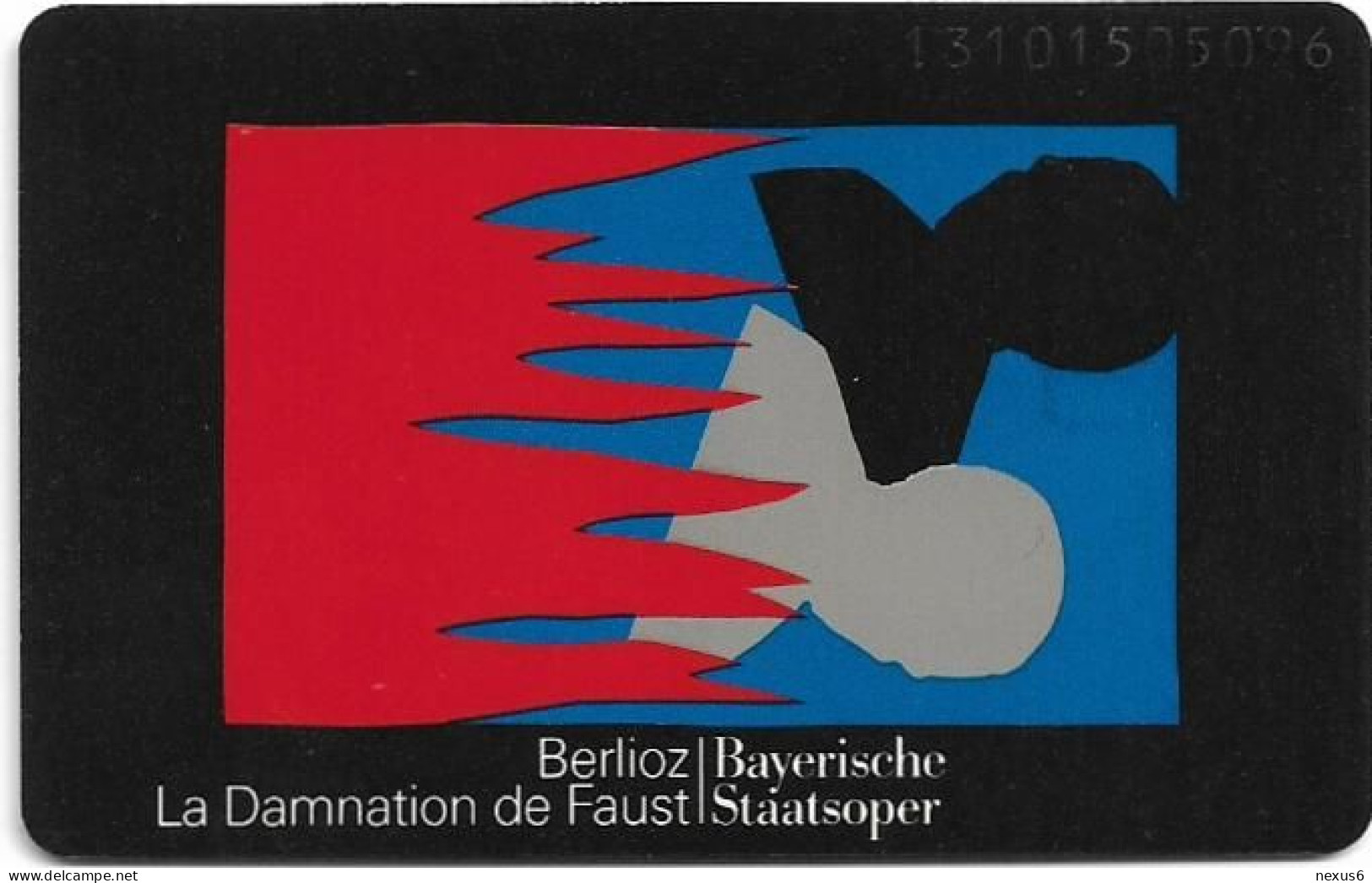 Germany - Bayerische Staatsoper 3 – La Damnation - O 0328A - 09.1993, 6DM, 3.000ex, Used - O-Serie : Serie Clienti Esclusi Dal Servizio Delle Collezioni