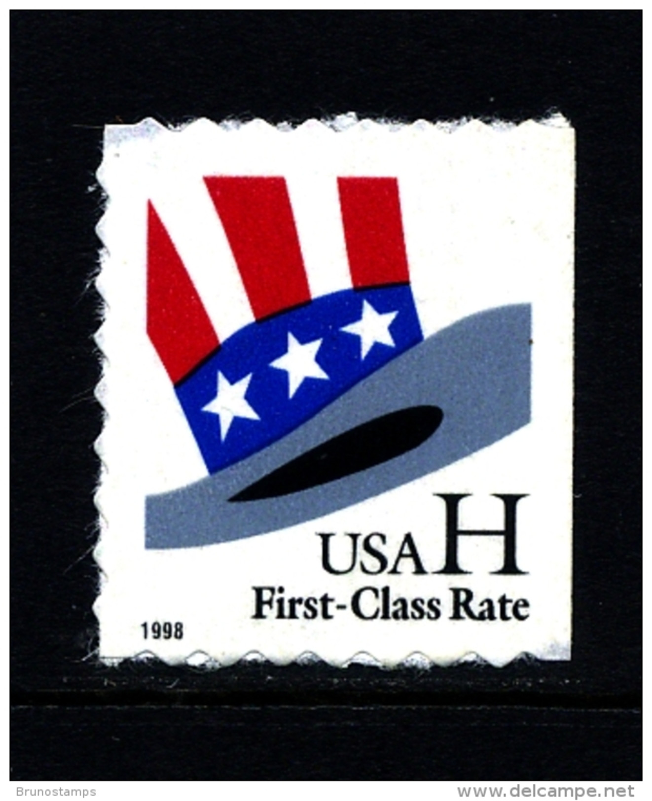 UNITED STATES/USA - 1998  UNCLE SAM HAT  "H"  SELF ADHESIVE PERF. 8  MINT NH - Ungebraucht