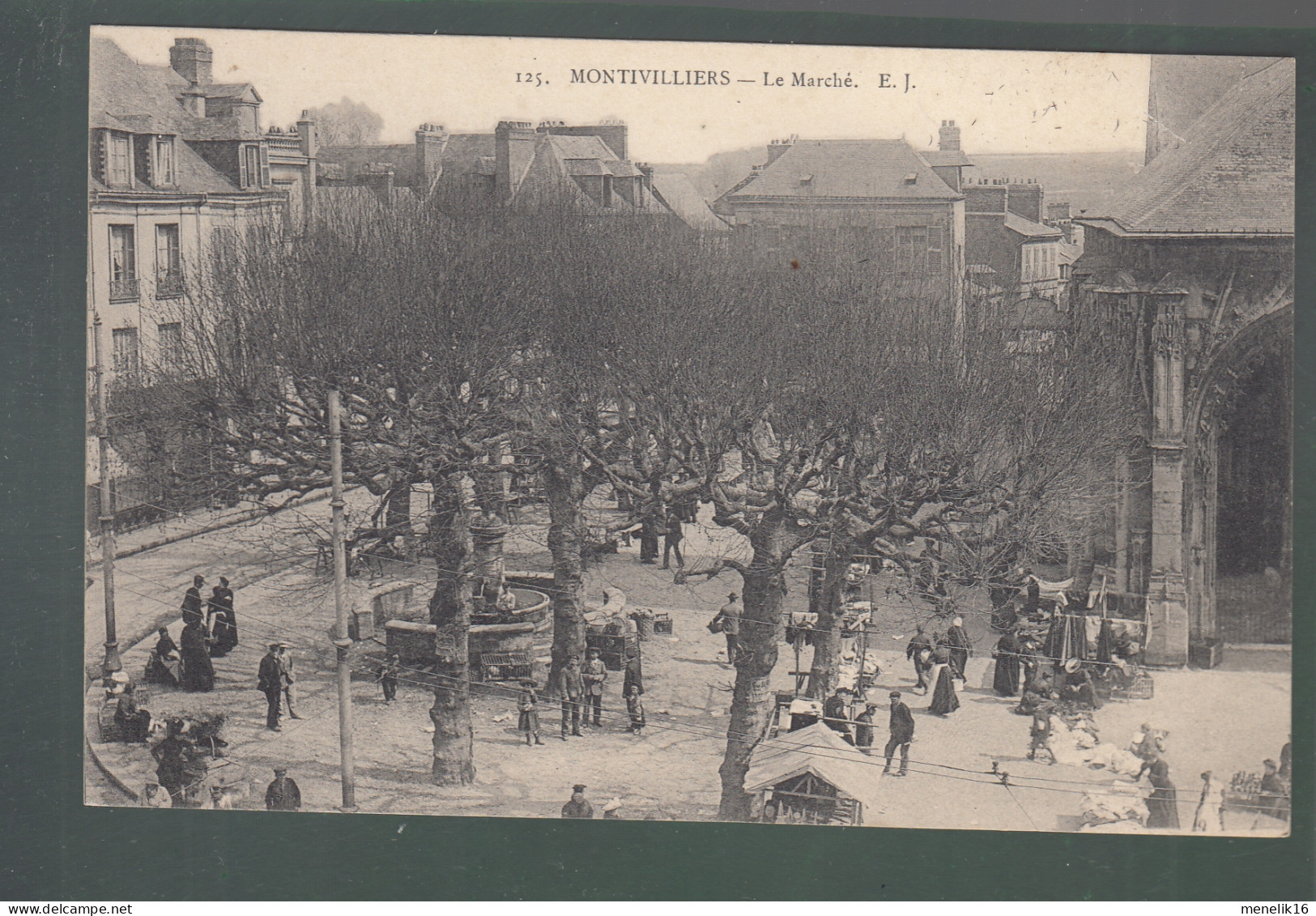 CP - 76 - Montivilliers - Le Marché - Montivilliers