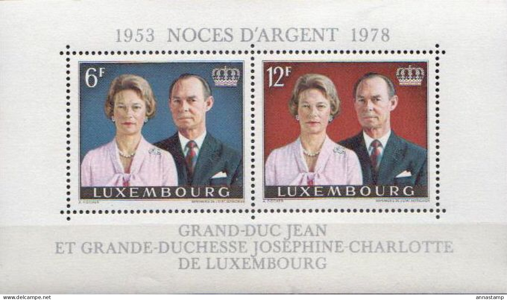 Luxembourg MNH SS - Familias Reales