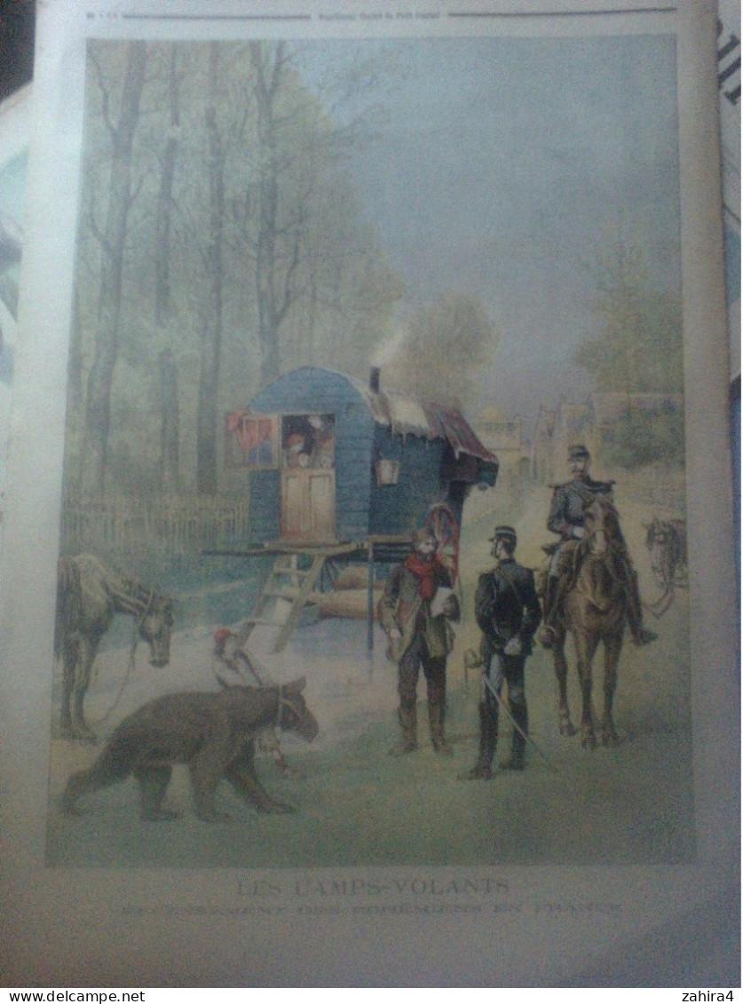 Le Petit Journal 233 Salon Champs-Elysées La Sarabande Roybet Voyageur Bohémiens Montreur D'ours Roulotte Camps-volants - Zeitschriften - Vor 1900