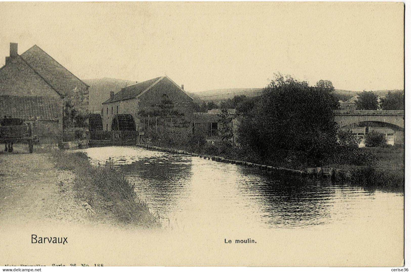 Barvaux Le Moulin Ed. Nels Bruxelles Série 26 N° 188 - Durbuy