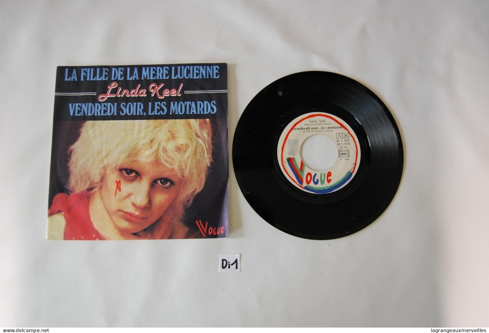 Di1- Vinyl 45 T - Linda Keel - La Fille De La Mère Lucienne - Les Motards 2T - Hard Rock & Metal