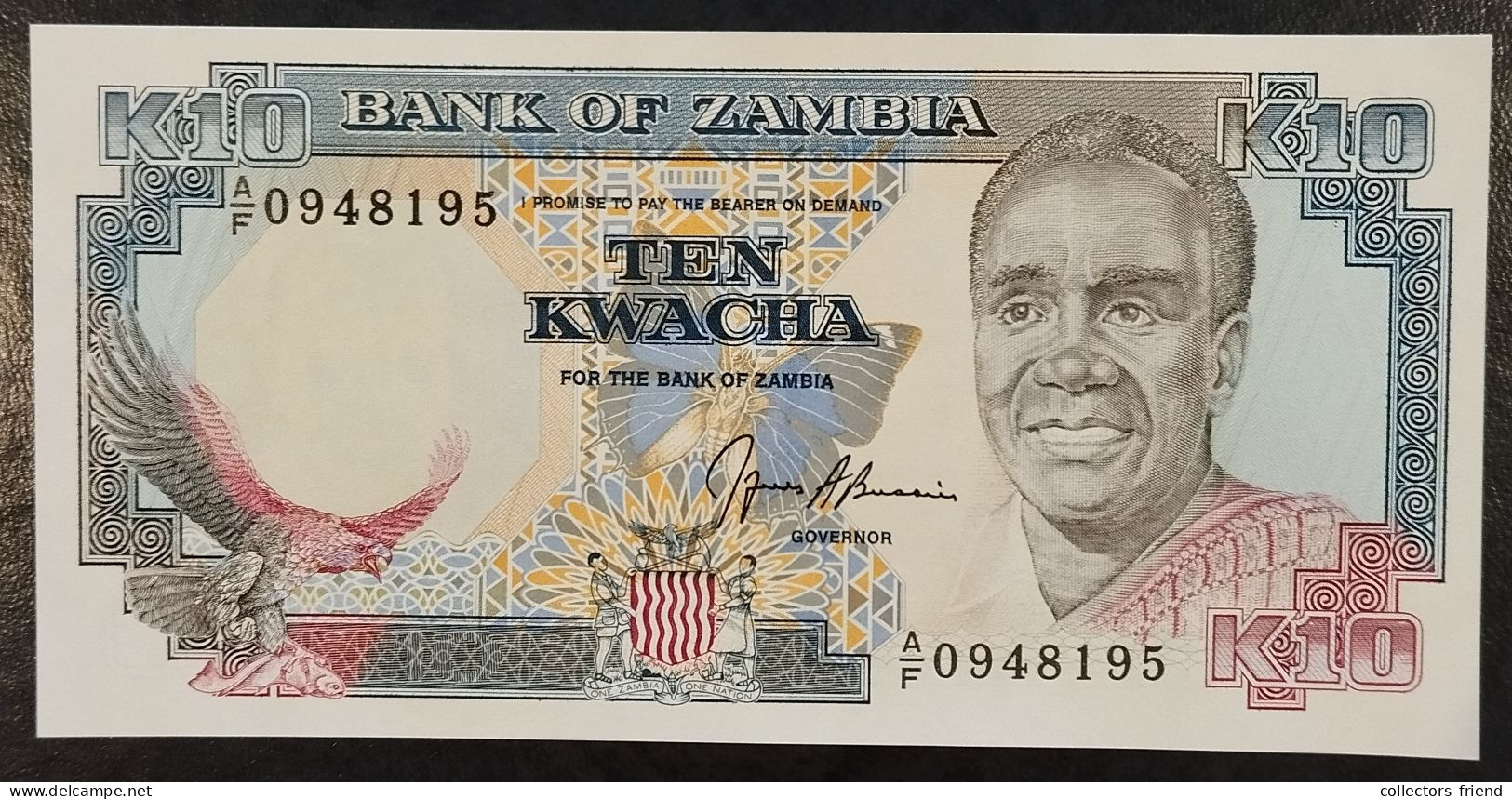 ZAMBIA ZAMBIE SAMBIA 10 Kwacha Year 1990-91 P31b UNC - Zambia