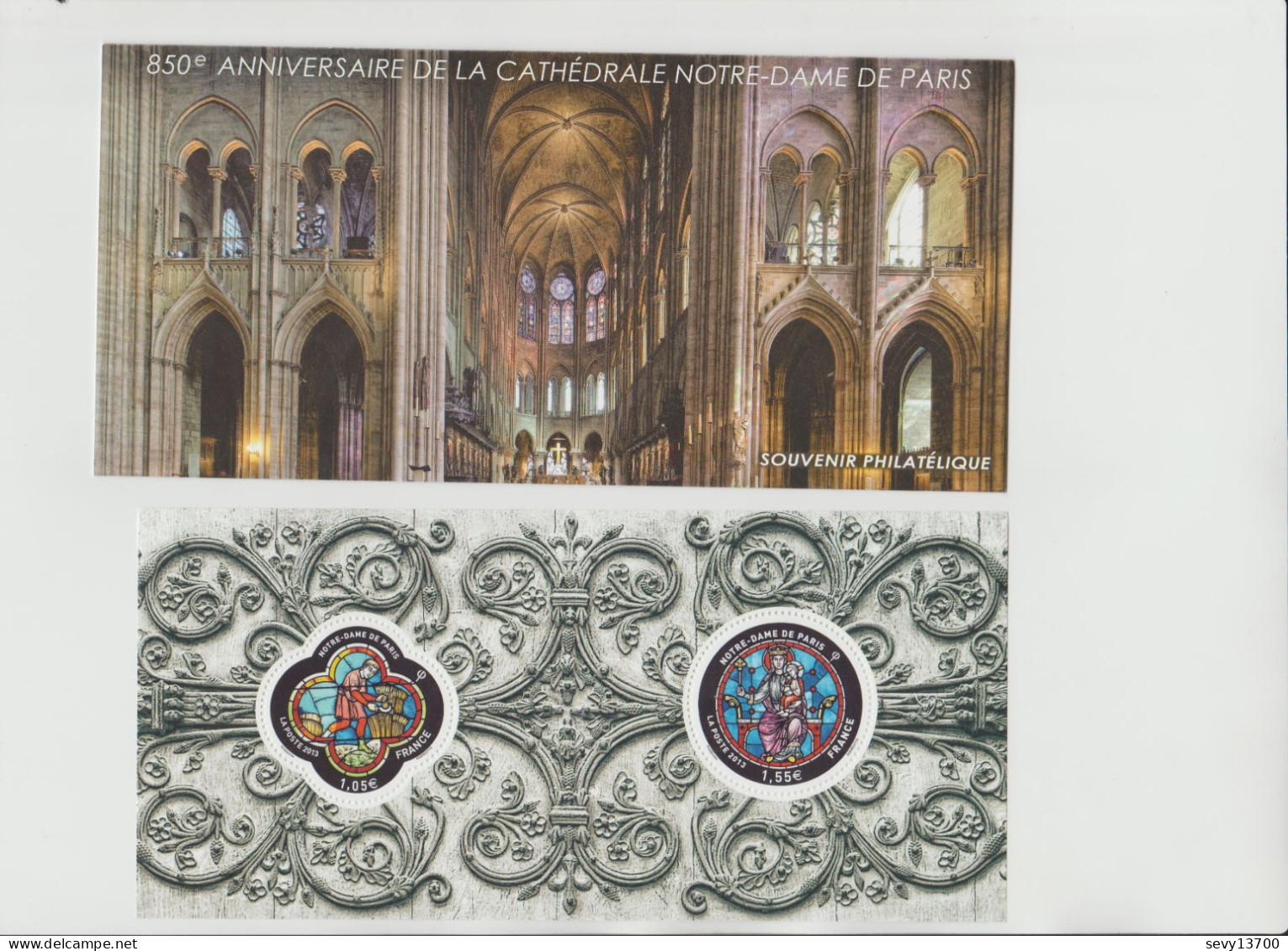 France 2013 Souvenir Philatélique Yvert Tellier N° 78 850ème Anniversaire De La Cathédrale Notre Dame De Paris - Souvenir Blocks