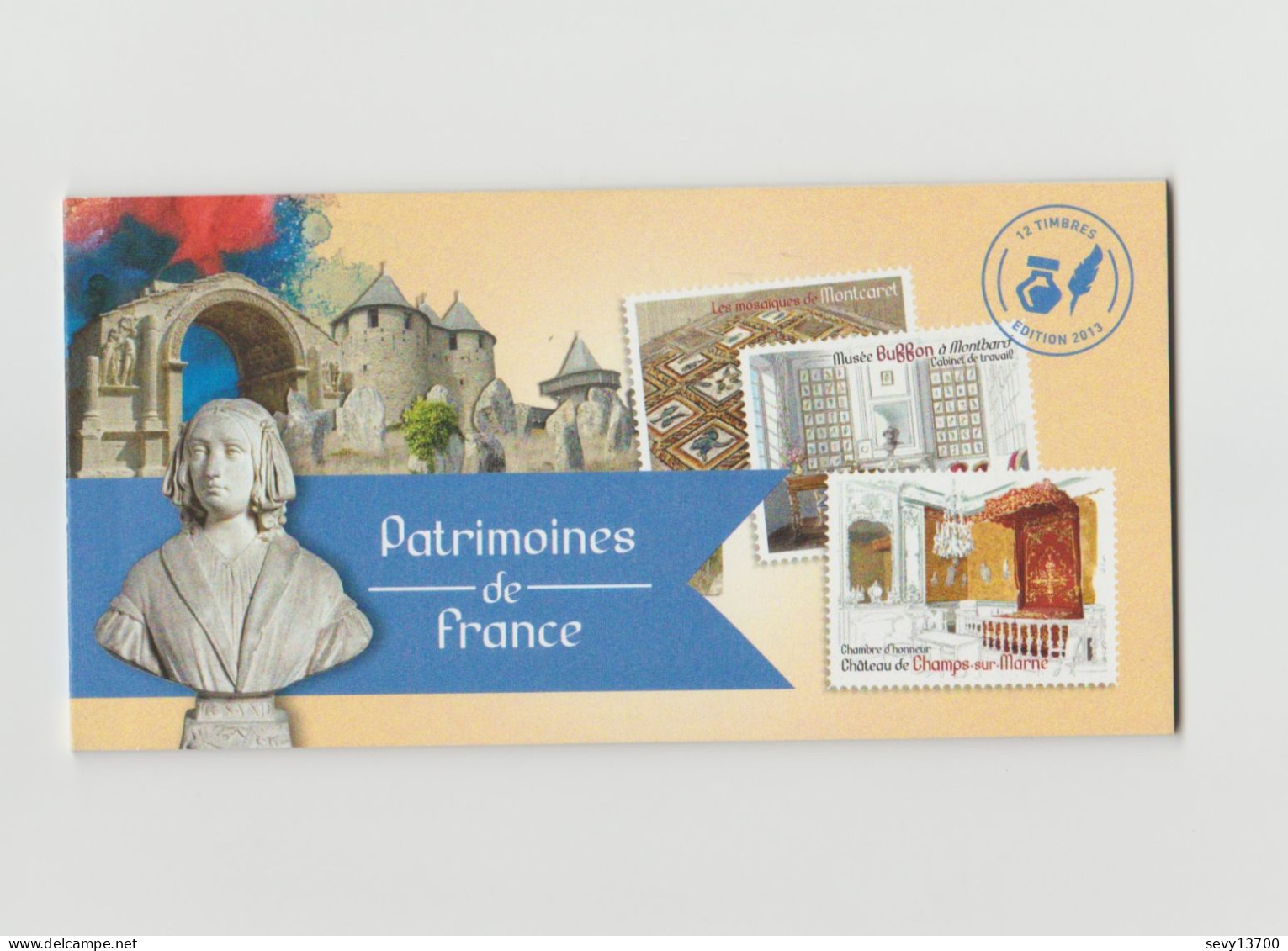 France 2013 Carnet Neuf Non Plié De 12 Timbres Yvert Tellier N° BC865 Patrimoines De France - Conmemorativos