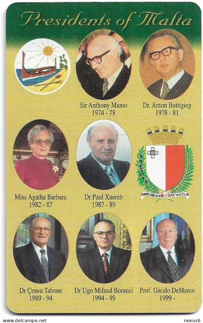 Malta - Maltacom - Republic Day 25th Anniversary, 12.1999, 80U, 10.000ex, Used - Malta