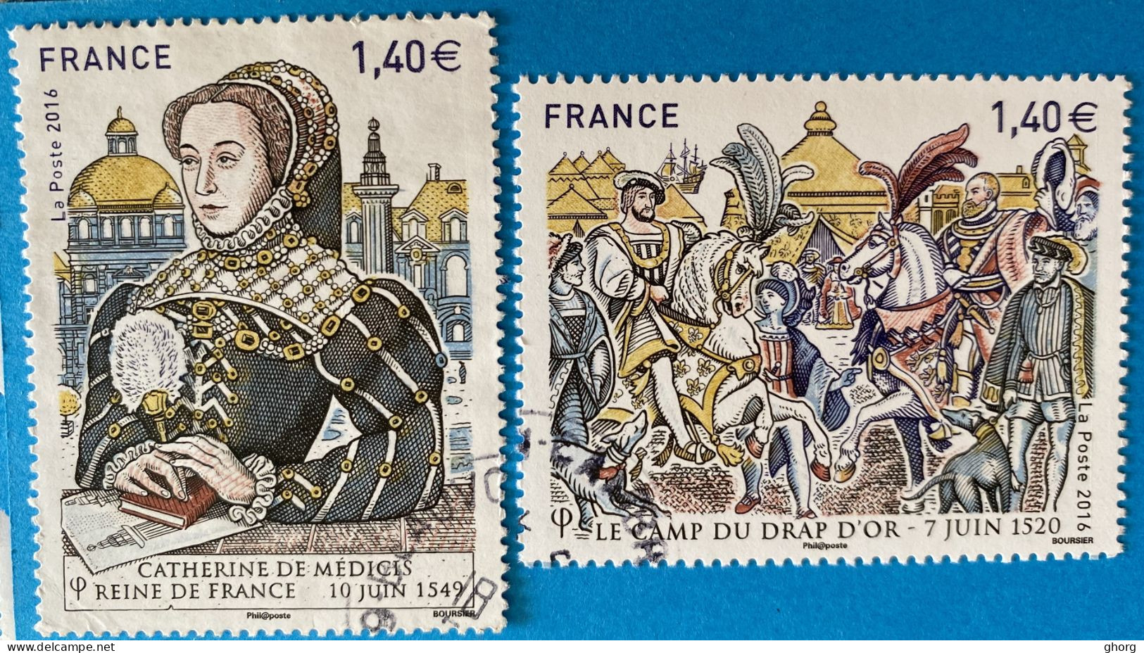 France 2016 : Les Frandes Heures De L'Histoire De France N° 5067 à 5068 Oblitéré - Used Stamps